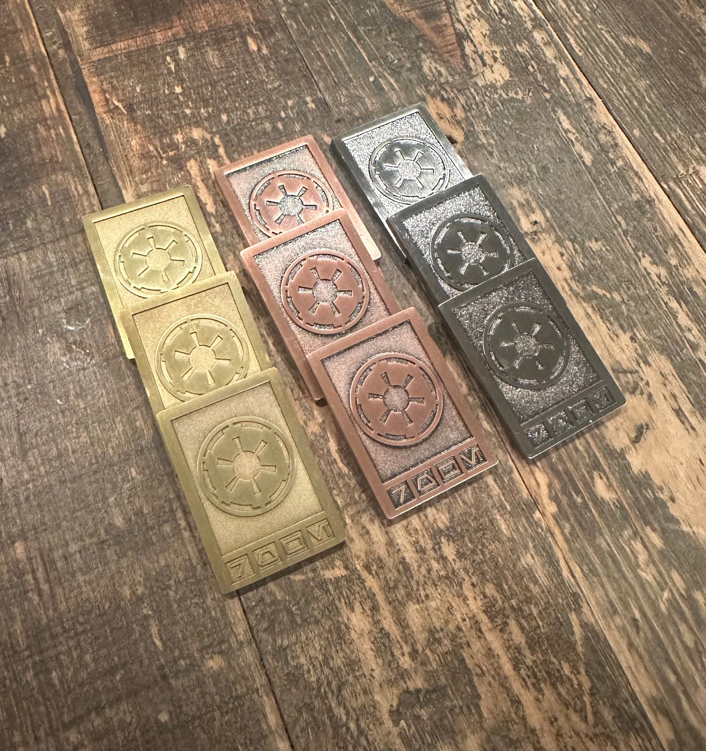 Metal Imperial Credits Tokens