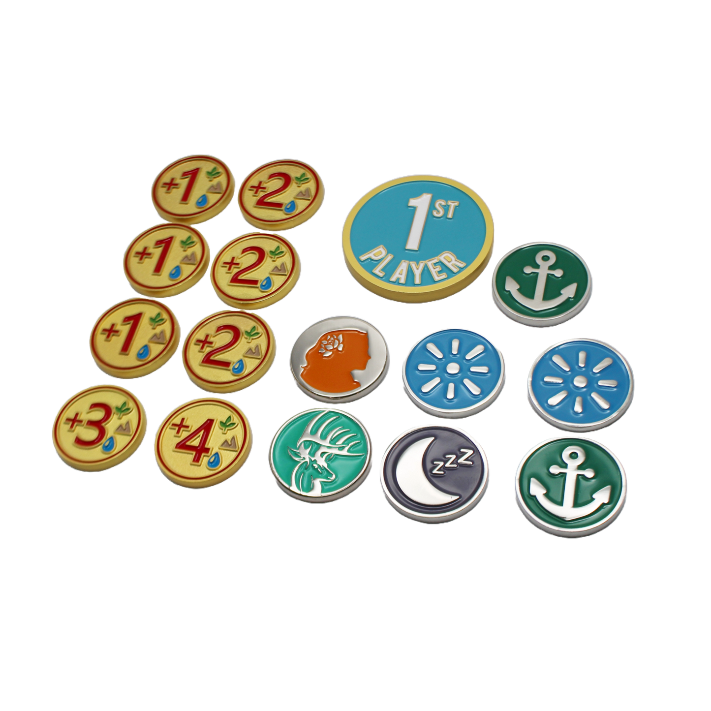 Altered TCG Launch Set (16 Markers/Tokens) – metalFABtokens