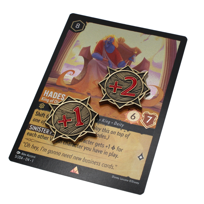 Lorcana Additional Strength Token(s) (+1/+2) – metalFABtokens