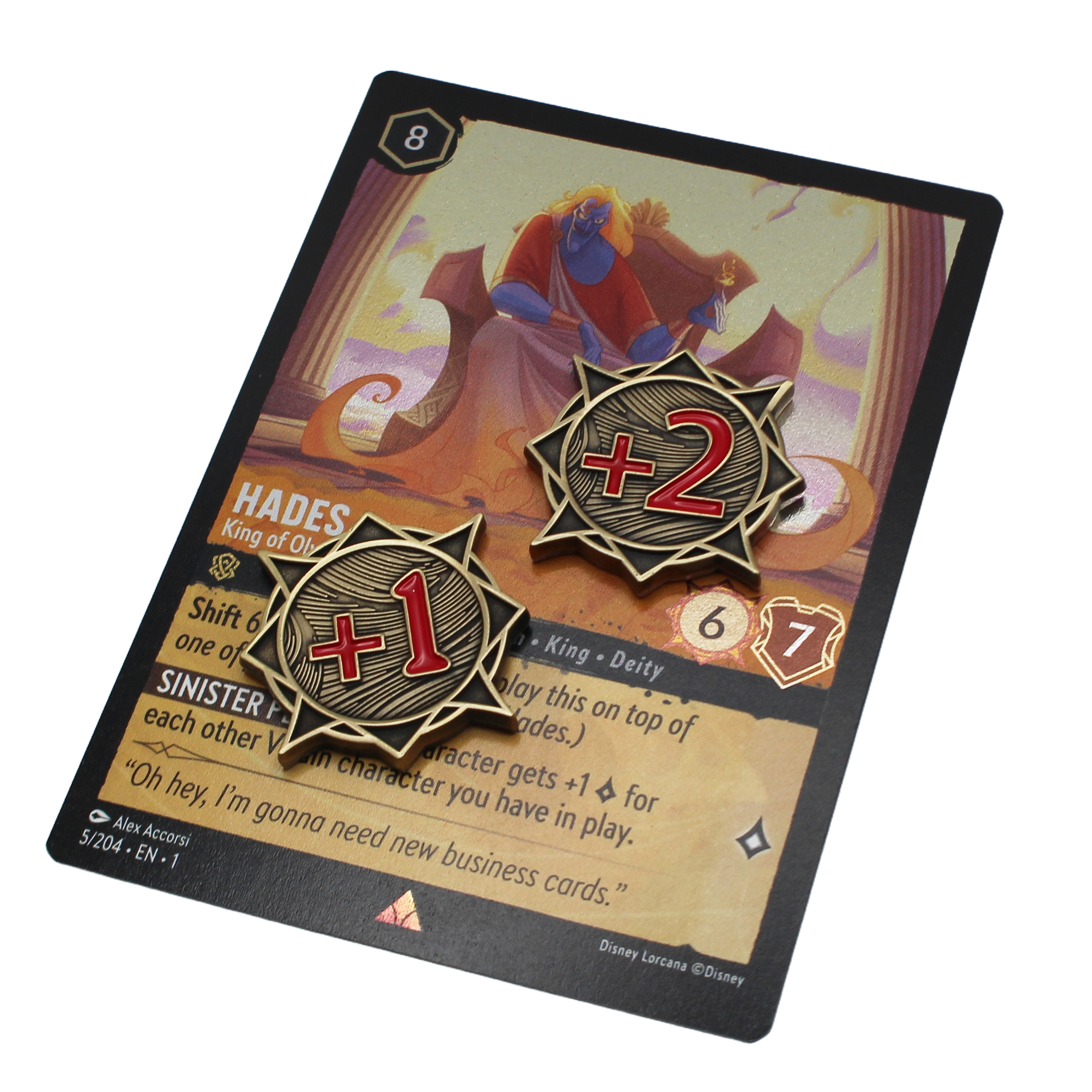 Lorcana Additional Strength Token(s) (+1/+2) – metalFABtokens