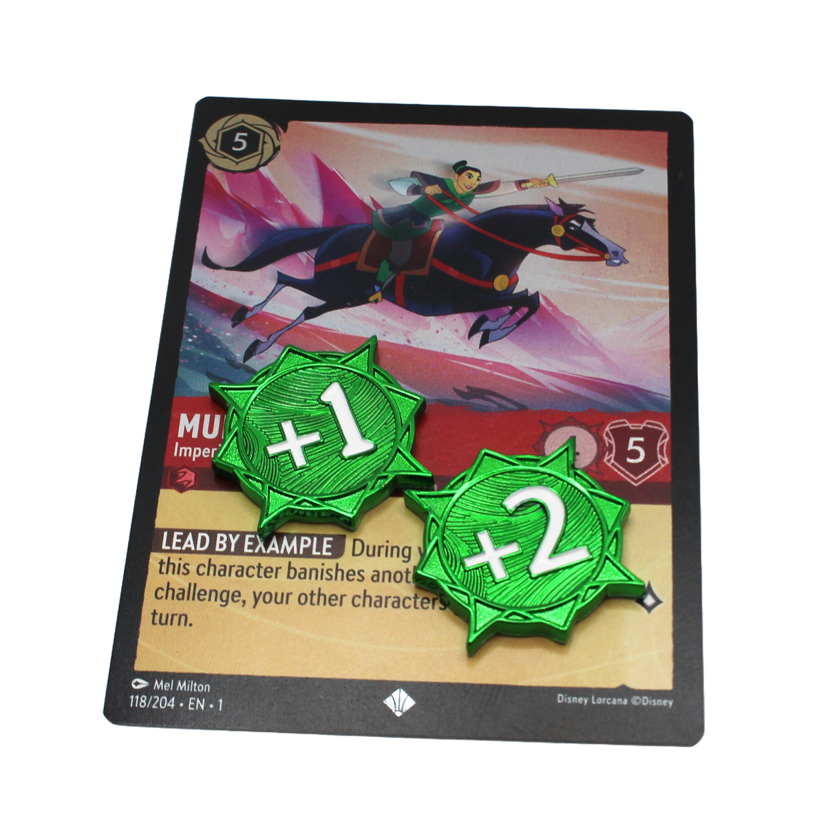 Lorcana Additional Strength Token(s) (+1/+2) – metalFABtokens