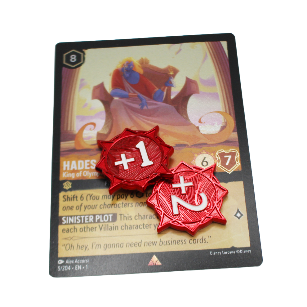Lorcana Additional Strength Token(s) (+1/+2) – metalFABtokens