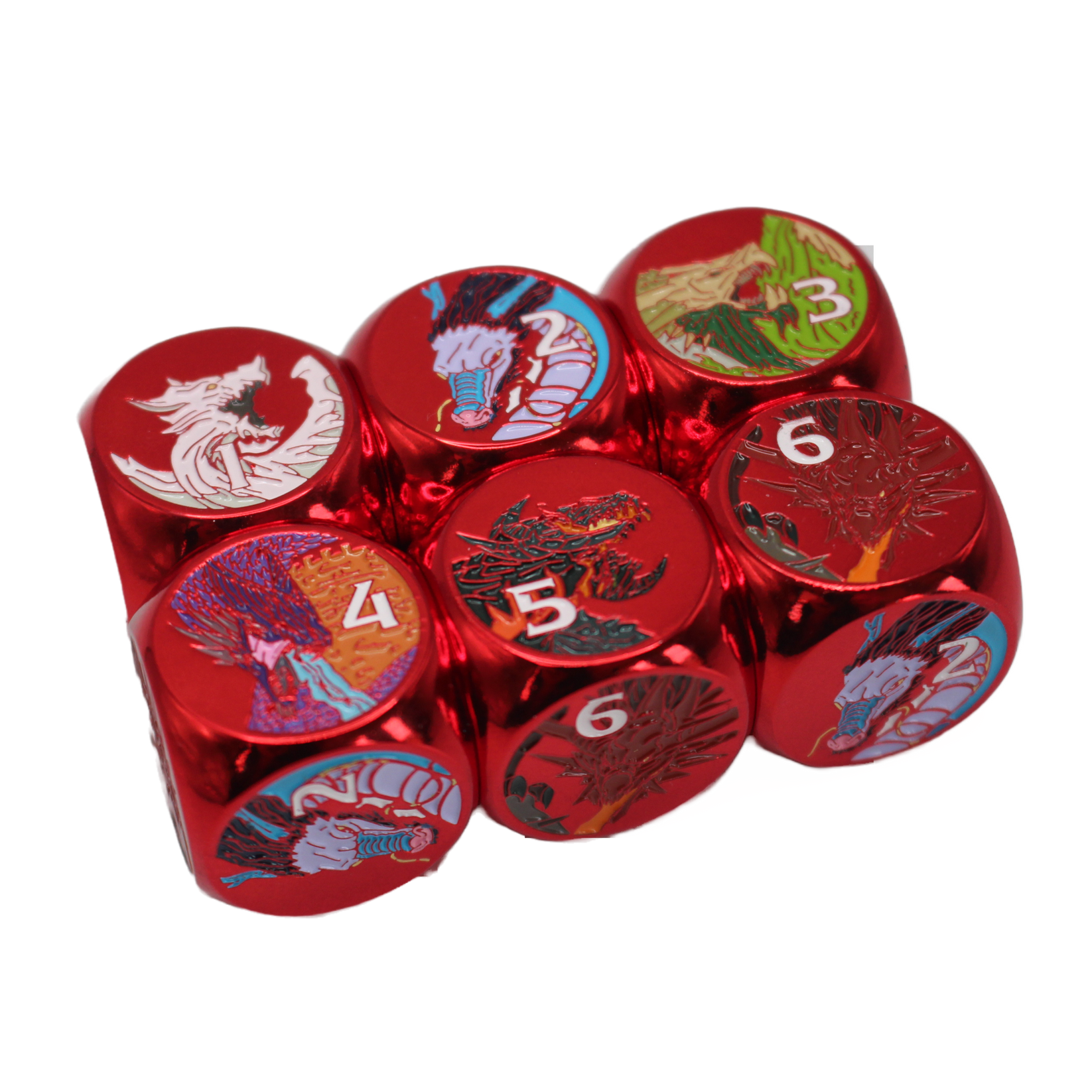 Dragons Metal Dice (Set of 2) metalFABtokens