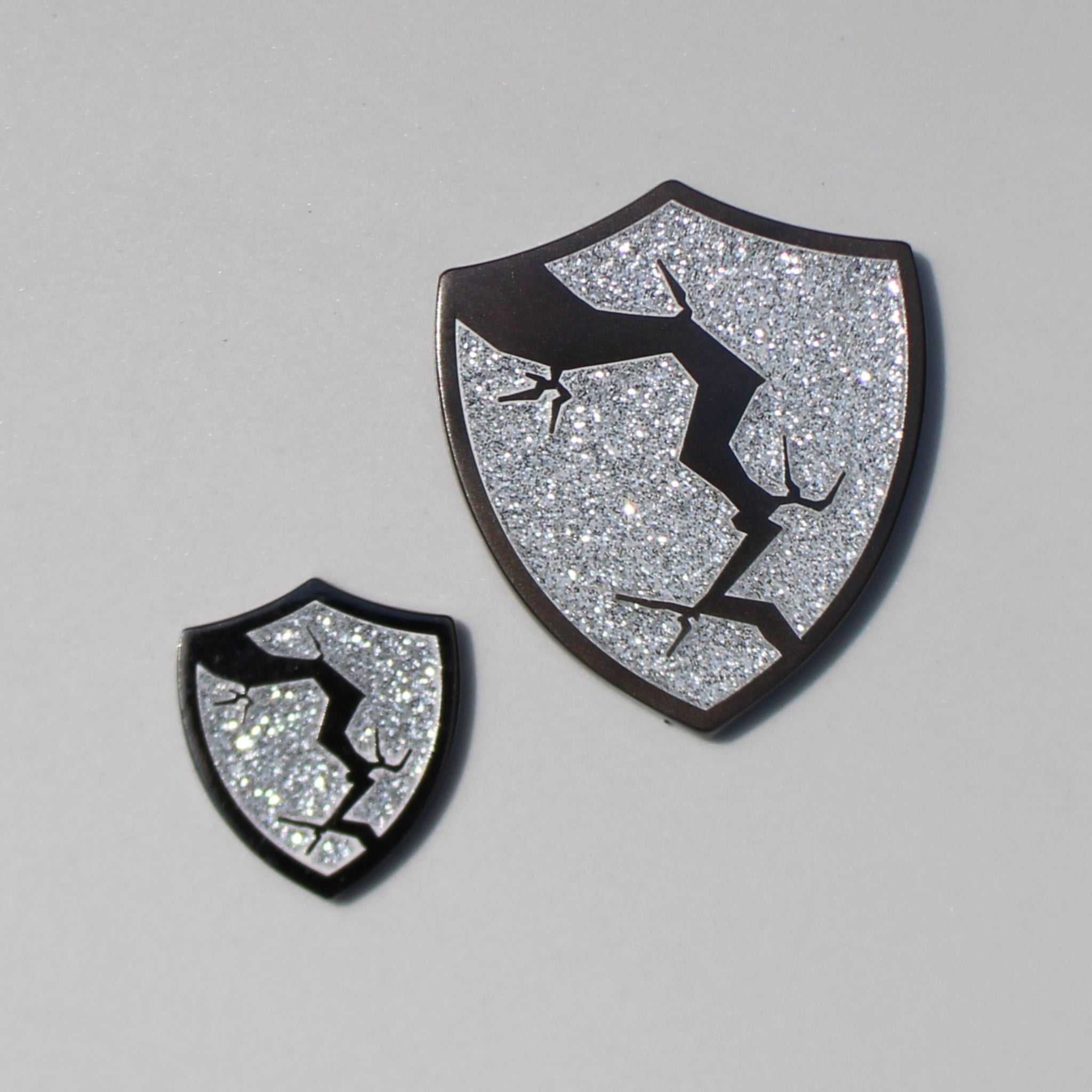 Streamer Shield Token : Oversized Metal Shield Token – metalFABtokens