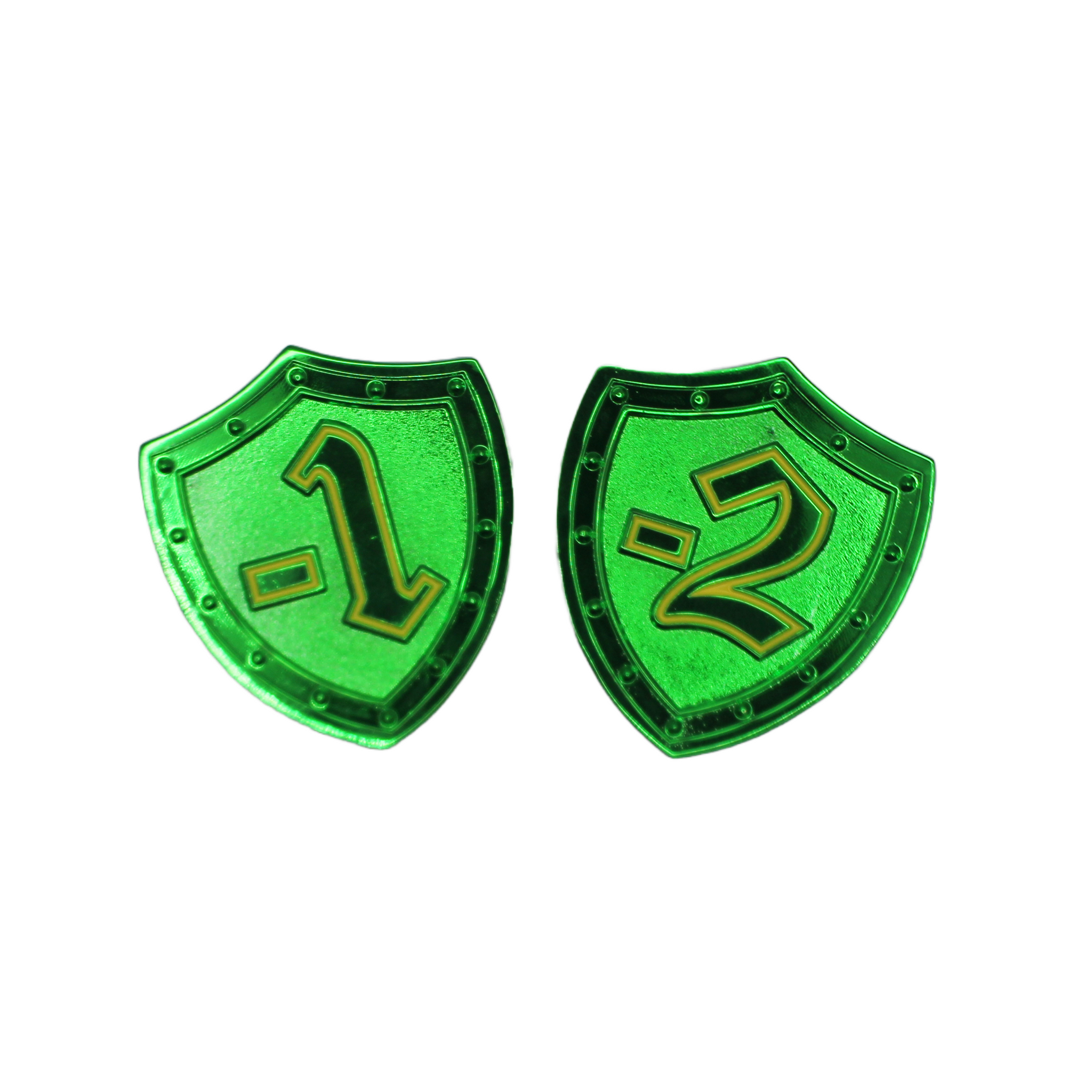 Streamer Shield Token : Oversized Metal Shield Token – metalFABtokens