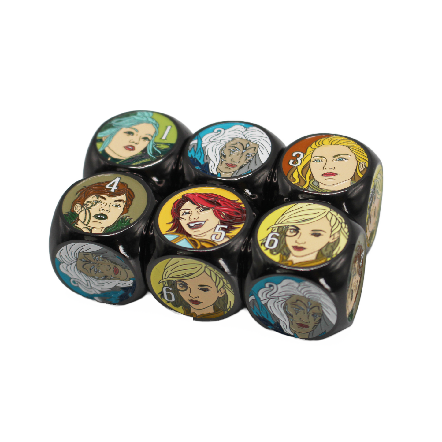 Women of Rathe Metal Dice (Set of 2) – metalFABtokens